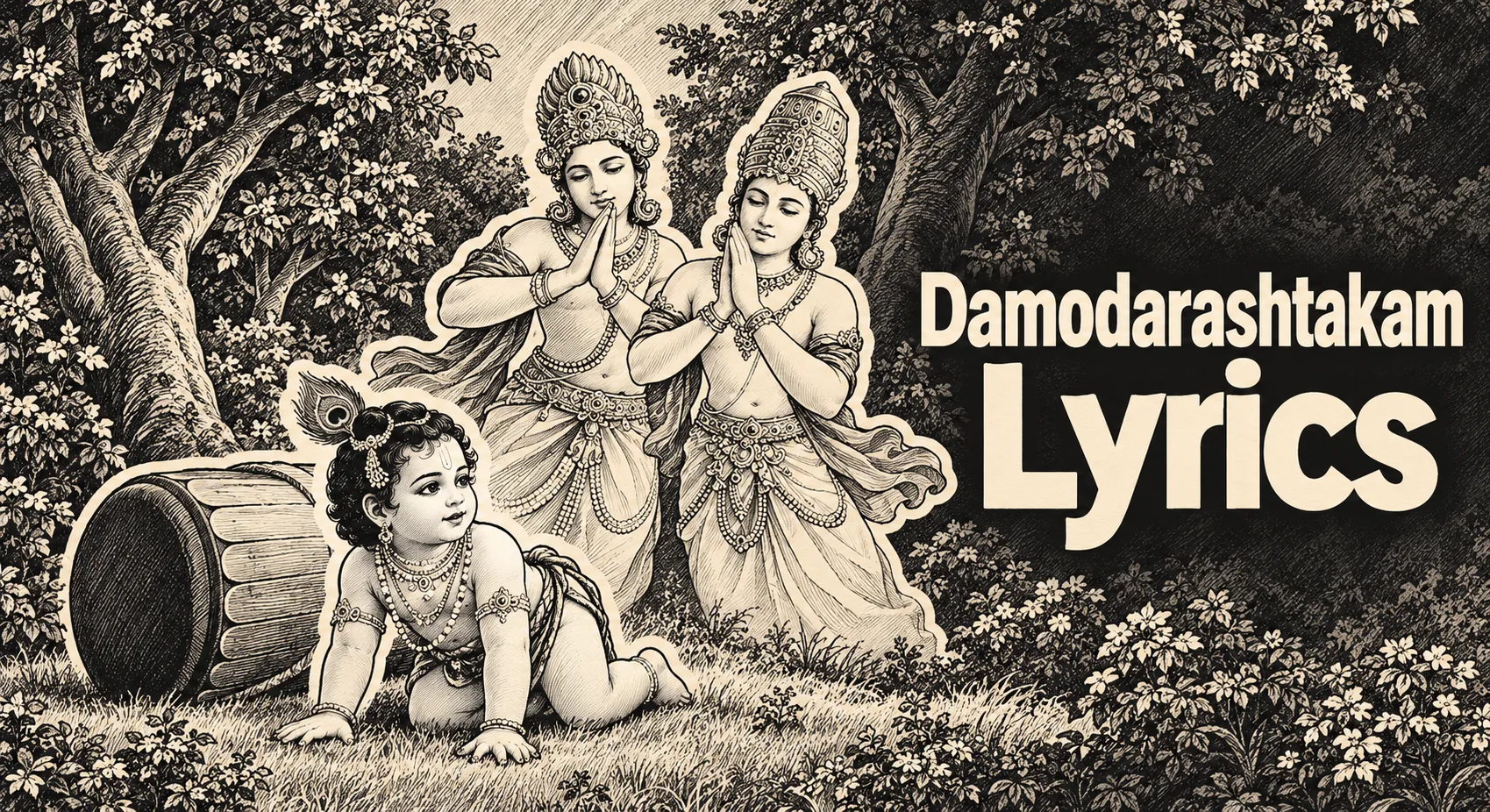 Damodarashtakam Lyrics with Hindi and English Meaning