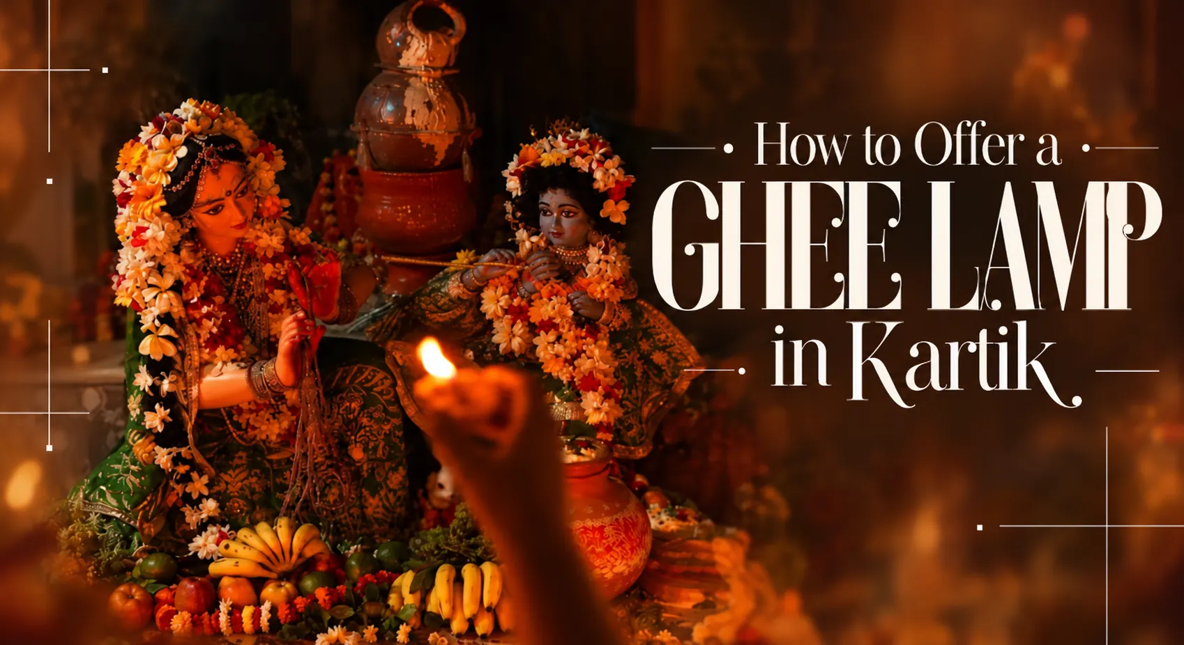 Kartik Deepdaan: How to Offer a Ghee Lamp to Lord Krishna